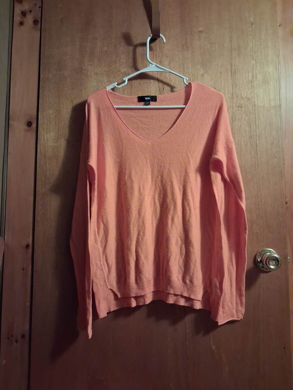 Massimo Women's V-Neck Sweater - Coral